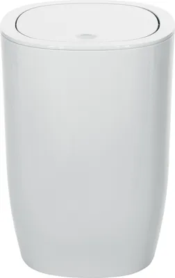 Immagine prodotto di Spirella Design Cestino per cosmetici "Pure" a pedale con coperchio basculante Cestino per rifiuti con coperchio basculante 5 litri (ØxH): 17 x 25 cm Bianco