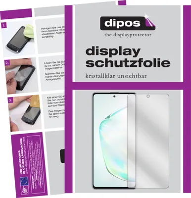 Obrázok produktu pre 2x ochranná fólia pre Samsung Galaxy Note 10 Lite číra ochranná fólia displeja dipos