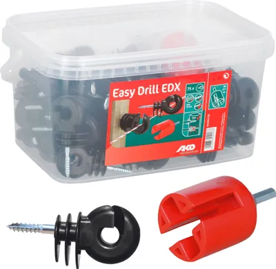 Produktbild von AKO Easy Drill Ringisolator EDX, durchgehende Stütze, 75 Stück inkl. Einschraubhilfe