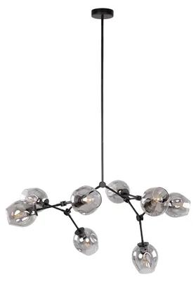Zdjęcie produktu dla Żyrandol FERRAL czarny 8xE27x60W metal wym:119x104x80cm IP20 Italux