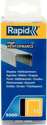 Produktbild von Rapid 40303080, Klammerpack, 8 mm, 5000 Heftklammern, Befestigung, Metallisch, R13, R23, R30, R33, R83 ALU610, ALU913, Eco Tacker, M10Y