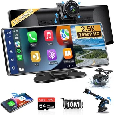 Obrázek produktu pro Autokamera se 2 kamerami – Full HD – noční vidění – snímač pohybu – širokoúhlý objektiv – parkovací režim – smyčkové nahrávání