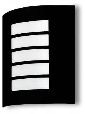 Produktbild von Kwazar Luminaire AREK Außenwandleuchte Schwarz E27 IP44