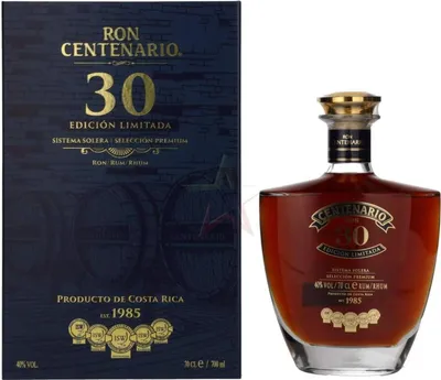 Produktbild von Ron Centenario 30 Sistema Solera Selección Premium Edicion Limitada 40,00 %  0,70 lt.