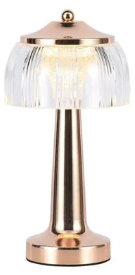 Immagine prodotto di V-TAC VT-1048 Lampada LED da Tavolo 1W cct 3in1 colore oro francese ricaricabile con USB C Touch Dimmerabile 26 cm - 7938