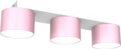 Produktbild von Dixie Rosa/Weiß 3Xgx53 Deckenleuchte Deckenlampe Kinderzimmer Kinderleuchte Kinderlampen