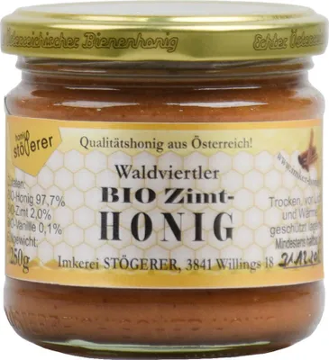 Produktbild von Honig mit Zimt 250g