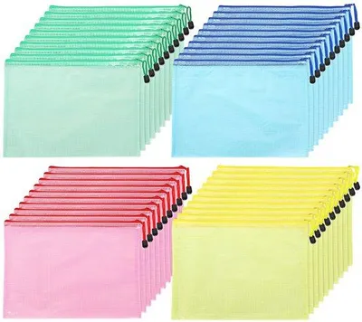 Immagine prodotto di Portadocumenti A4 - Tasca a soffietto - 40 pezzi - Multicolore - PVC