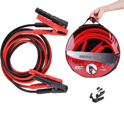 Image de 1500A Kit de câbles de pontage, 6m 30mm², 12V/24V, avec gants de protection et sac de rangement, 1500 Ampères 6m 30mm2