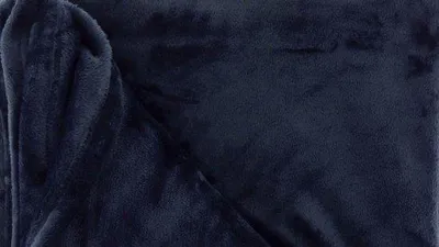 Productafbeelding van Unyqoos® Fleece deken – Deken van fleecepolyester, 150 x 200 cm, donkerblauw