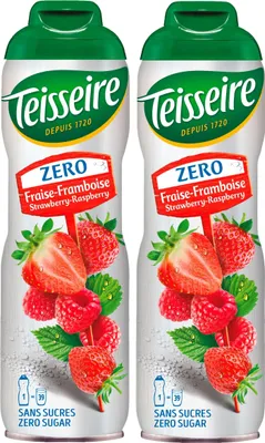 Produktbild von Teisseire Sirup Erdbeer-Himbeer zero Zucker 600ml - Cocktails (2er Pack)