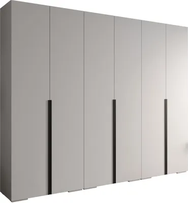 Produktbild von MEBLE KRYSPOL Inova 1 Schrank - 236,7x300x47cm - Weiß Weiß Schwarz
