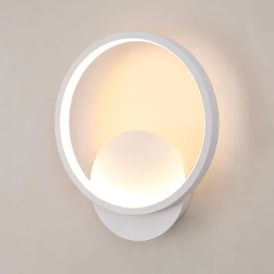 Immagine prodotto di Lampada da parete Toolight, rotonda, 12W, 3000K, bianca, 20cm, ideale per la camera da letto