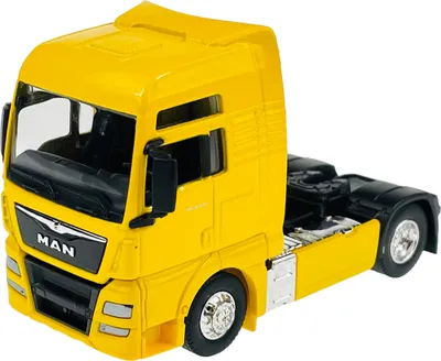 Produktbild von Welly MAN TGX XXL Gelb 1:64 Die Cast Metall Modell Neu im Kasten 68010