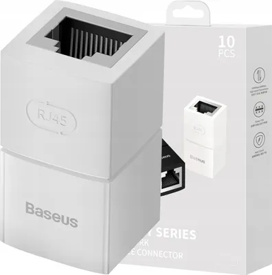 Produktbild von Baseus Netzwerkstecker Ethernet Kabelstecker Rj-45 10 Stück Weiß