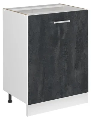 Imagen del producto de Mueble bajo de cocina Vicco R-Line Hormigón /Blanco 60 cm con 1 puerta sin encimera, Model 72126
