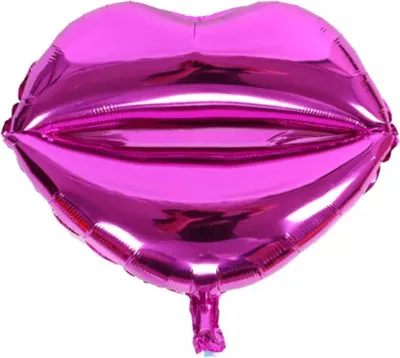 Produktbild von Folienballon Lippen, pink, ca. 45 x 45 cm