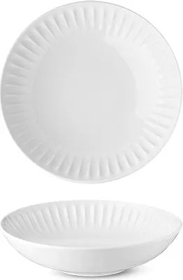 Produktbild von Tiefer Teller, weiß, Ribby, 22 cm, Porzellan, G. Benedikt