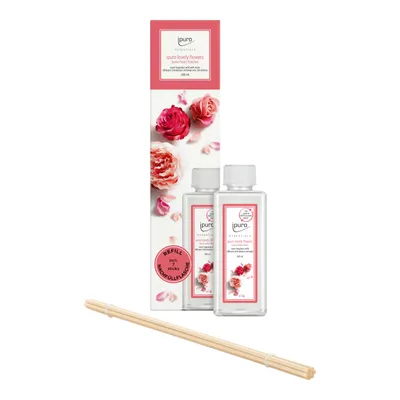 Obrázok produktu pre Ipuro Essentials Lovely Flowers Refill 200 ml + Náhradné tyčinky - Kvetinová symfónia pre váš domov