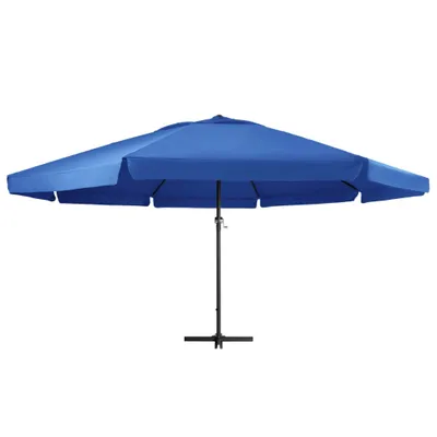 Zdjęcie produktu dla vidaXL Parasol z aluminiowym drążkiem 500 cm lazurowy niebieski