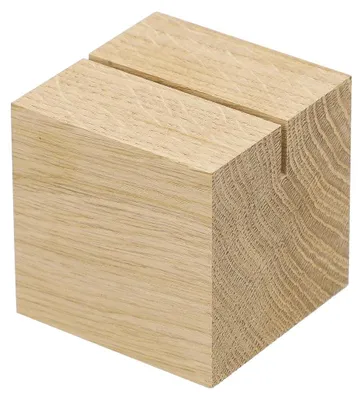 Immagine prodotto di Portabiglietti da menu in legno "Cube" natura naturale