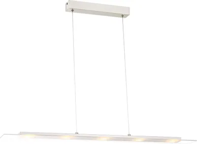 Produktbild von LED Hängelampe, nickel matt, Glas satiniert, H 150 cm