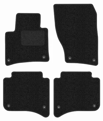 Image de Tapis de sol en moquette pour Volkswagen Touareg II 2010- (SUV) – jeu 4 pièces, anthracite, sur mesure – Wielganizator ANTHRA
