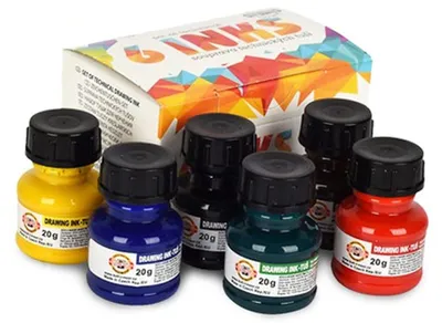Produktbild von KOH-I-NOOR Tusche 6x 20ml