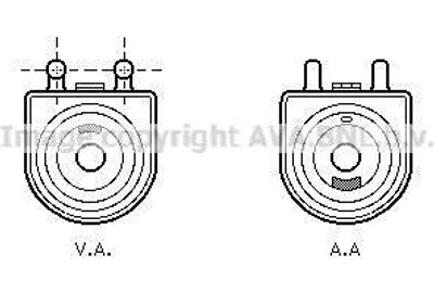 Produktbild von PRASCO PE3271 Ölkühler Motoröl passend für PEUGEOT 206 Schrägheck (2A/C) 206 CC (2D) 307 CC (3B) 307 (3A/C) für CITROËN Berlingo / Berlingo First
