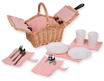 Productafbeelding van Kindvriendelijke picknickmand - Compleet voor 2 personen