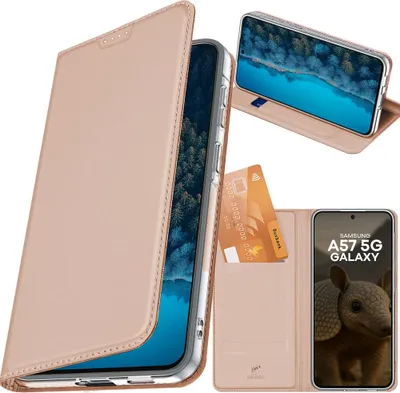 Produktbild von Handyhülle mit Klappe für Galaxy A57 5G, Dux Ducis Skin Pro, Rosagold