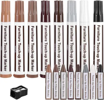 Produktbild von Holzreparatur-Set - Premium Korrekturstifte und Holzmarker für makellose Oberflächen - WOODPENS
