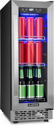 Image de Klarstein Mini Frigo de Chambre et Bureau pour Boisson, Petit Frigo Silencieux, Refrigerateur Mini Bar 56L, Petit Réfrigérateur Camping, Étagères Réglables pour le Vin, Cannette, Beer Fridge, Gris