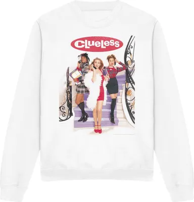 Image de Clueless - Sweatshirt pour homme/femme Unie TV13103 (L) (Blanc)