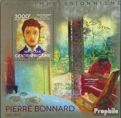 Produktbild von Briefmarken Zentralafrikanische Republik 2014 Mi Block 1210 (kompl. Ausgabe) postfrisch Pierre Bonnard