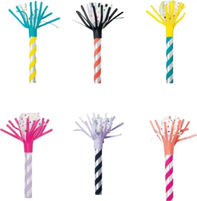 Immagine prodotto di Unique Party - Frangia rumorosa (confezione da 6) SG39368 (taglia unica) (colorata)
