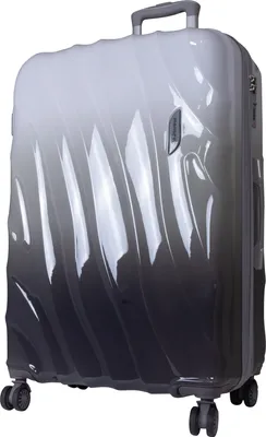 Produktbild von Polycarbonat großer Reisekoffer Marbella 77 cmTrolley Schwarz-Grau Farbverlauf Dehnfalte