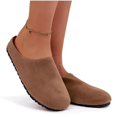 Produktbild von Damenhausschuhe aus Eco Wildleder Khaki Kalvess 36