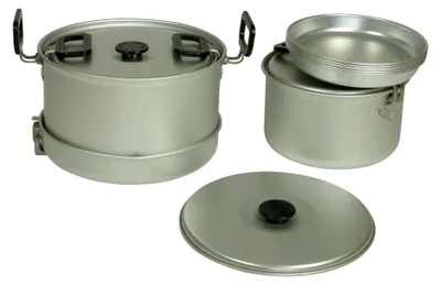 Produktbild von Camping Topfset 12-teilig für 4-5 Personen, Outdoor Kochset mit Antihaft-Aluminium, geeignet für Camping und Trekking