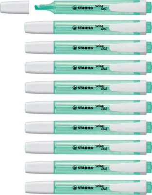 Produktbild von Textmarker - STABILO swing cool - 10er Pack - türkis