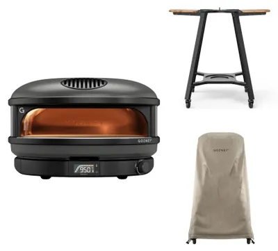 Produktbild von Gozney Arc XL Pizzaofen + Abdeckhaube lang + Stand Off Black