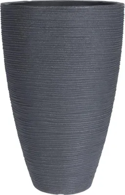 Produktbild von PROGARDEN Gerippter Blumentopf 28 x 43 cm grau KO-Y54192110