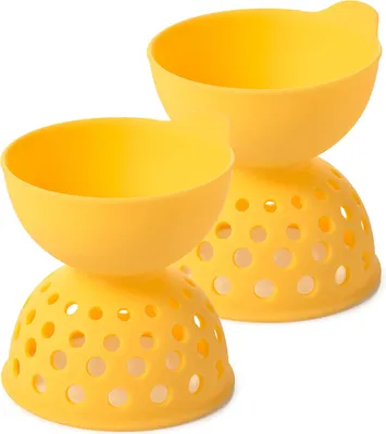 Produktbild von OXO 11207000MLNYKEU Eier-Pochierer Silikon, gelb (2er Pack)