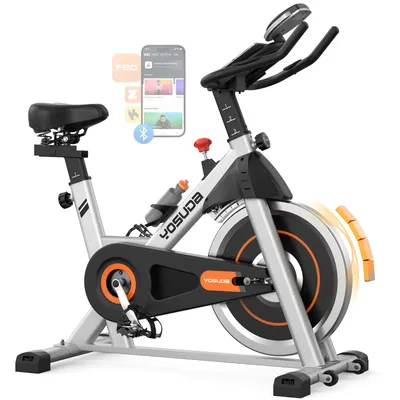 Produktbild von YOSUDA Heimtrainer mit magnetwiderstand , Indoor Leises Fitnessbike mit Tablet-Halter,  Bike Indoor mit LCD-Monitor,Bis 136KG