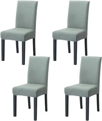 Obrázek produktu pro 4ks/sada krytů židlí Stretch Universal Jídelní židle Elastický kryt židle, Kryty židlí Odnímatelný moderní ochranný kryt pro kryt Banquet Party Hotel (světle zelená)