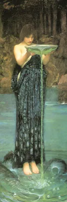 Produktbild von John William Waterhouse Kunstdruck Bild - Die Eifersüchtige Circe, 1892 (91 x 30 cm)