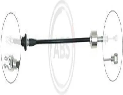 Produktbild von A.B.S. K22040 Kupplungsseil Seilzug für HYUNDAI ATOS (MX)