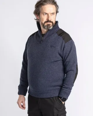 Produktbild von Pinewood 9648 Hurricane Strickpullover D.Navy Melange (378) XXXL
