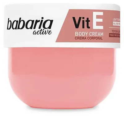 Image de Babaria Vit E Crème Corps 24h Hydratation Mauve Parfum Avocat 400ml