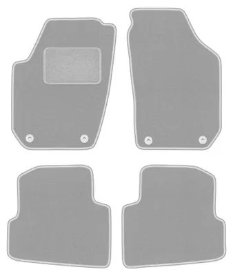 Produktbild von Velours-Fußmatten für Skoda Fabia II 2007-2014 (Schrägheck/Kombi) – 4-tlg, Grau, passgenau – Wielganizator OSLO – Ausführung W0466